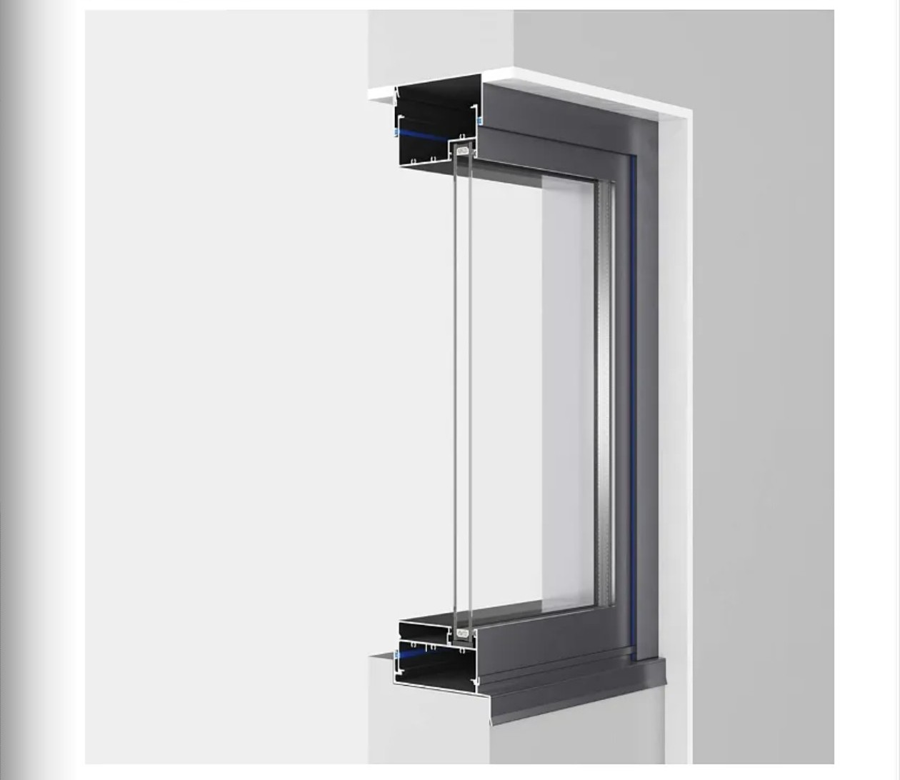 IMLANG 101 Fixed Window frame cutaway diagram