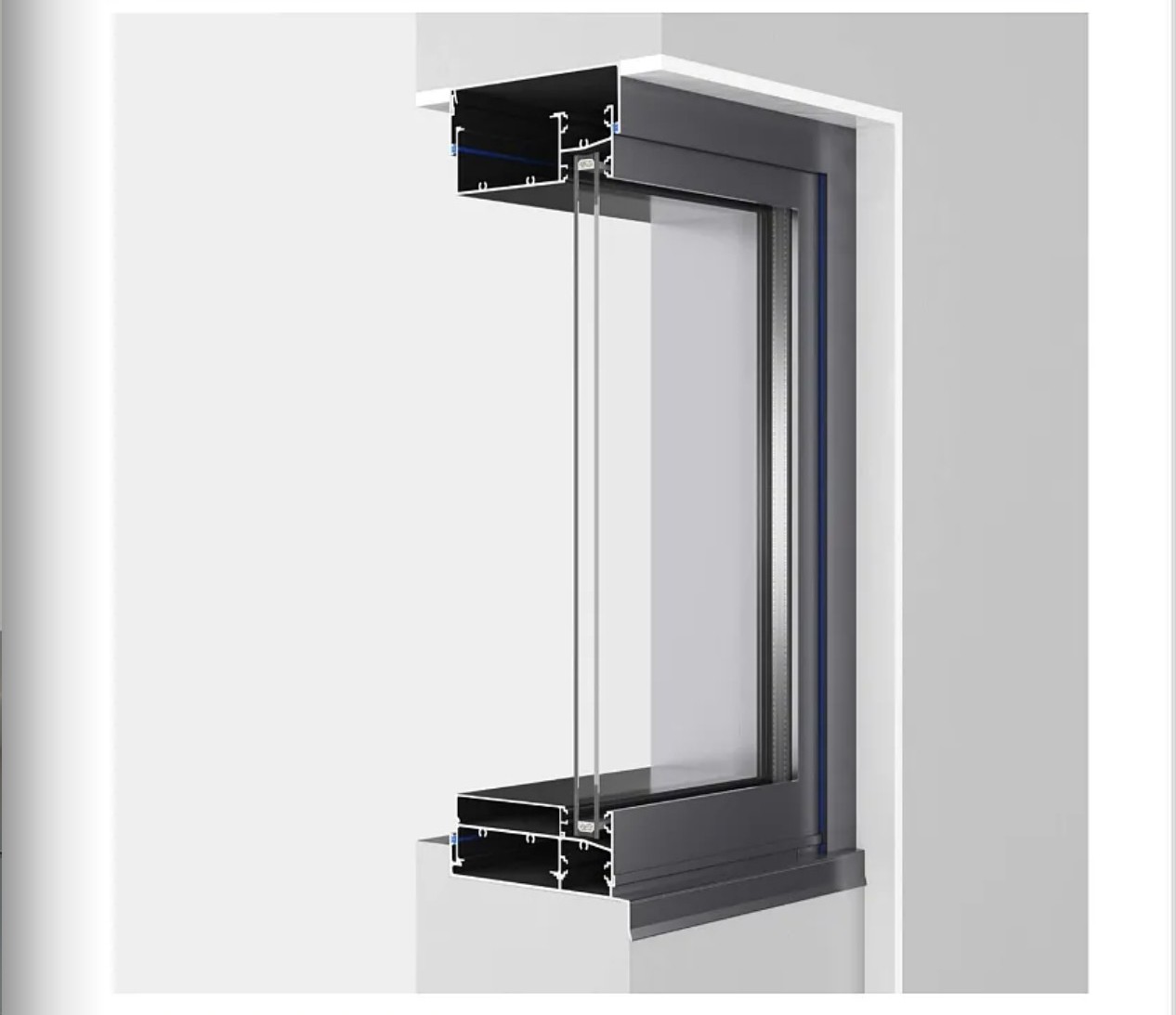 IMLANG 150 Fixed Window frame cutaway diagram